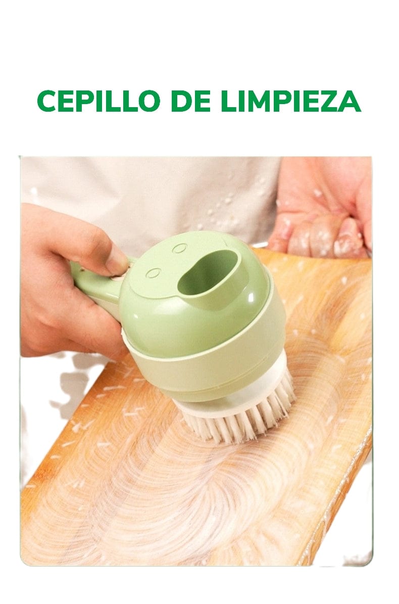 ⭐Cortador / Triturador De Vegetales Eléctrico, Multifuncional 4 en 1🛒