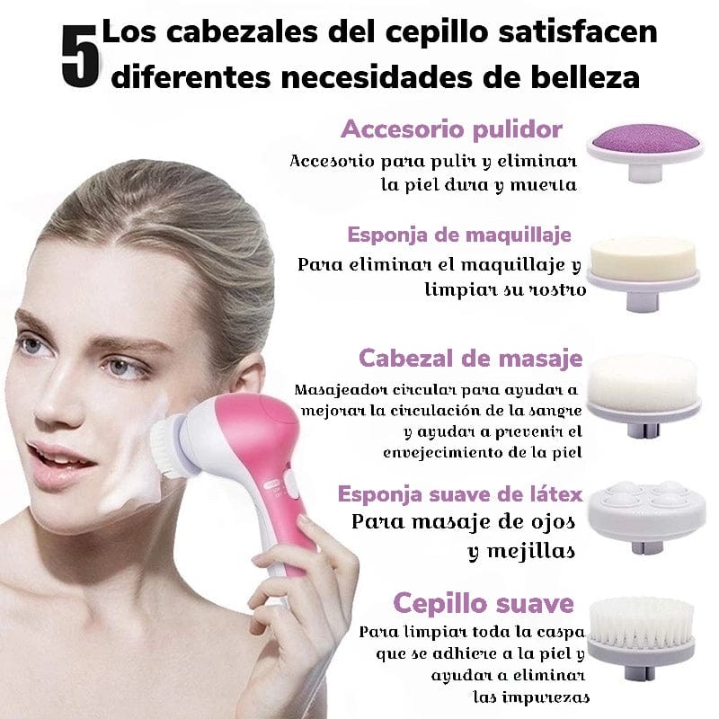 ⭐Cepillo Facial ClearSkin Pro 5 en 1😍