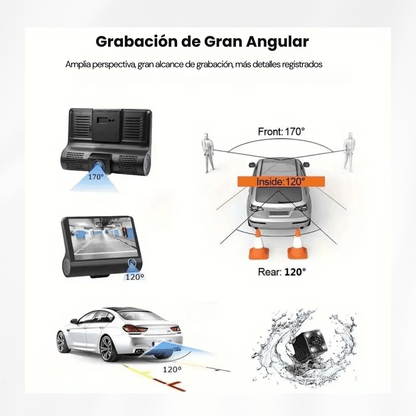 🚗 Super Combo Cámara de seguridad para vehículos  3 en 1