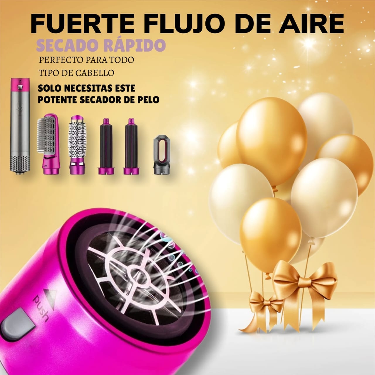 ✨MasterBrush 5 en 1 Cepillo secador de pelo