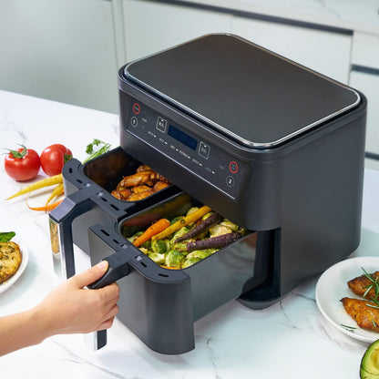 ⭐Air Fryer / Freidora De Aire Multifunsión 9 LT 2 Cestas