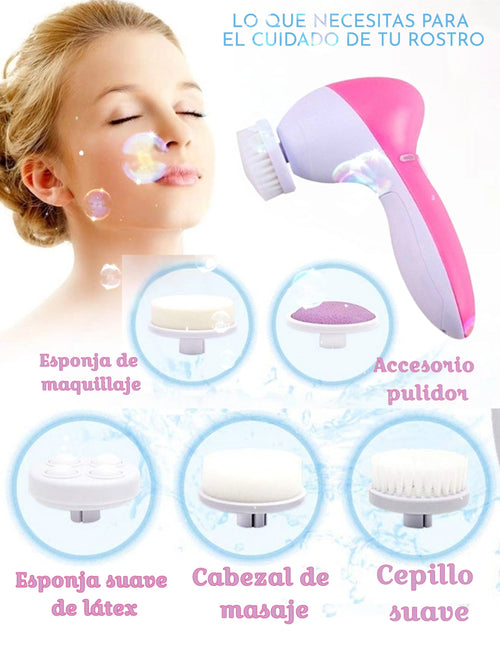 ⭐Cepillo Facial ClearSkin Pro 5 en 1😍